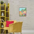 thumbnail image 3 of Stupell Industries Eclectic Peacocks in Dotted Meadow Brown Floating Frame Canvas Art, 17 x 21, by Nabeela Rumi, 3 of 8