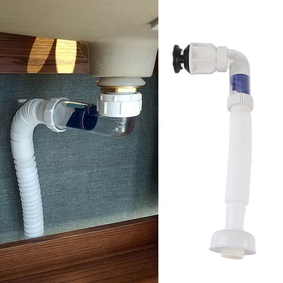 Pipe AntiOdor Expandable Flexible Universal Sink Drain Pipe Wash Basin S Tube Drain Pipe