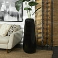 thumbnail image 2 of DecMode 40" Tall Floor Black Resin Vase, 2 of 7