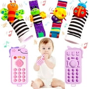 Newborn Toys 0 3 4 5 6 Months, Infant Toys, Baby Toys 0-6 Months, Baby Rattle Toys, Teething and Wrist Socks Rattle