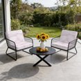 thumbnail image 6 of Outdoor Patio Cushion Covers 4 Pack Pink Palm Leaf Patio Chair Cushion Covers with Ties and Zipper Waterproof Outdoor Seat Cushion Covers for Patio Furniture 20"x18", 6 of 9