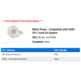 thumbnail image 2 of Water Pump - Compatible with 2008 - 2011 Audi A5 Quattro 2009 2010, 2 of 2