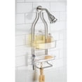 thumbnail image 3 of iDesign, Bathroom Shower Caddy for Shampoo, Conditioner, Soap - Stainless Steel/Clear, 3 of 5