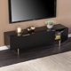 thumbnail image 5 of SEI Furniture Pilston Media Console, Black,Gold My Lux Decor Round, 5 of 6