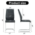 thumbnail image 5 of Black PU Dining Chair Set of 6 / Ideal for Daily Meals in Kitchen / High - Quality Material, 5 of 5