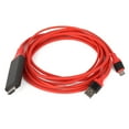 thumbnail image 2 of Cable de Interfaz Multimedia de Alta Definición Tipo C, 4K USB C A Cable Para Teléfonos, Con Cable de 6 Pies de Longitud, 2 of 7