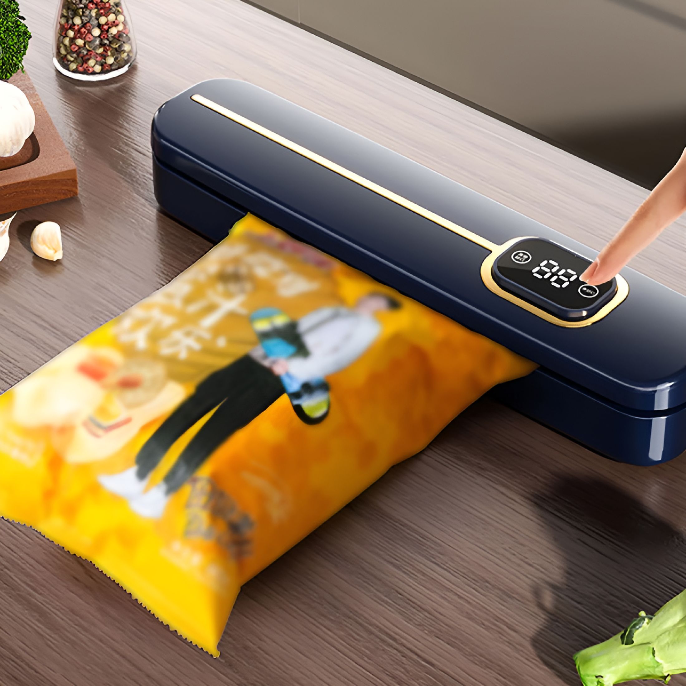 ACDANC Sealing Equipment Chip Bag Sealer Handheld Bag Heat Vacuum Sealer Portable Bag Resealer Mini Sealing Machine for Plastic Bags Chip Bags Food Storage,Kitchen Sealer