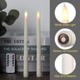 thumbnail image 3 of Velas de Cera sin Llama Parpadeantes Tuanse con Control Remoto - Pack de 24, 3 of 7