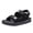 Black-B, variant on Men's Water Sandals Waterproof Arch Support Hiking Sandals Comfort PU Faux Leather Sandals Adjustable Athletic Outdoor Sandals for Summer Beach Trail Walking Size 36-45 Brown