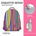 thumbnail image 5 of Geometric Shapes Texture Print Laptop Backpack for College Students, Stylish Bookbag for School and Work, Durable Daypack with Organizer, Ideal Gift Idea, 5 of 6