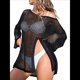 thumbnail image 3 of Pañuelos de Crochet para Mujer, Pareos de Baño Calados, Trajes de Verano Tejidos Negro un Tamaño, 3 of 10