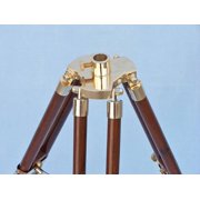 decorative wooden brass compass table 23 inch