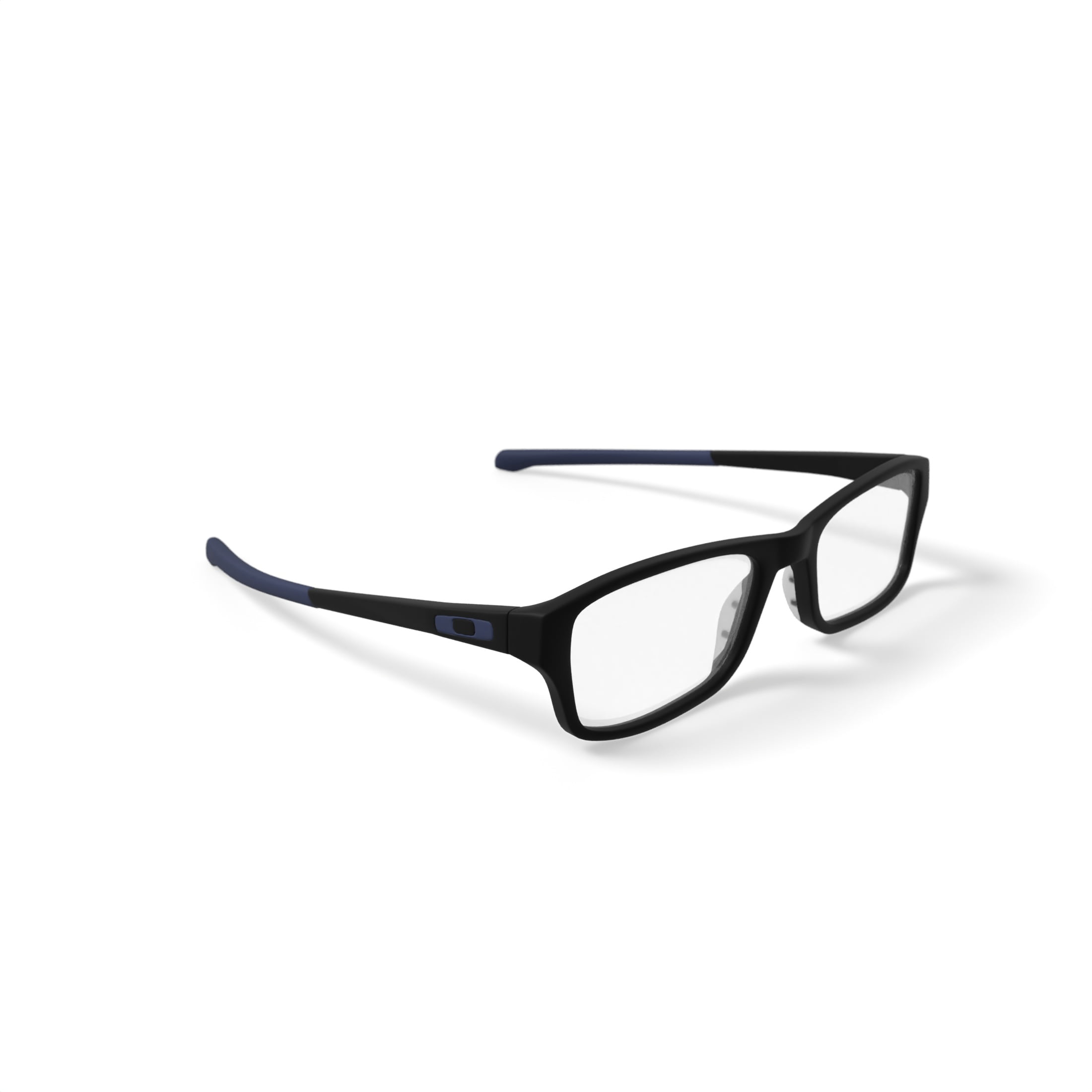 Oakley Unisex Size 53 Rectangular Chamfer Optical Glasses, Satin Black/Demo Lens