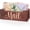 Brown, variant on Mail Holder Countertop - Mail Organizer Countertop, Mail Holder Box for Desk, Letter Holder, Mail Tray, Mail Basket for Counter, Rustic Wooden Mail Storage Organizer Wall Mounted