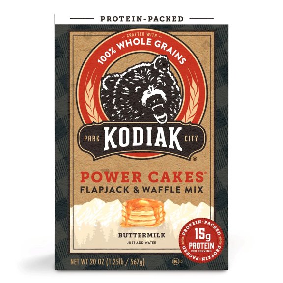 Pack of 6, Kodiak Buttermilk Power Cakes, 20 oz