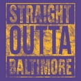 thumbnail image 5 of Straight Outta Baltimore - Maryland Football Hometown Pride Hoodie - 3X-Large - Purple, 5 of 6