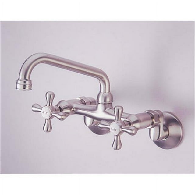 Kingston Brass Ks200Sn Robinet de Cuisine Réglable Central - Finition Nickel Satiné