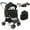 Black+Rose Gold, variant on Costway Petsite 3-In-1 Pet Stroller with Removable Car Seat Carrier 4-Level Adjustable Canopy Black & Rose Gold