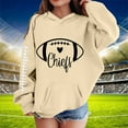 thumbnail image 2 of Byoo Girls Football Hoodie Sports Long Sleeve Pullover Hooded Sweatshirt for Kids, 2 of 4
