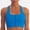Blue, variant on RKSTN Racerback Sports Bras for Women Zip Front Bralettes for Women Yoga Running Fitness Casual Wear Bra Breathable Beauty Back (Blue ,L)
