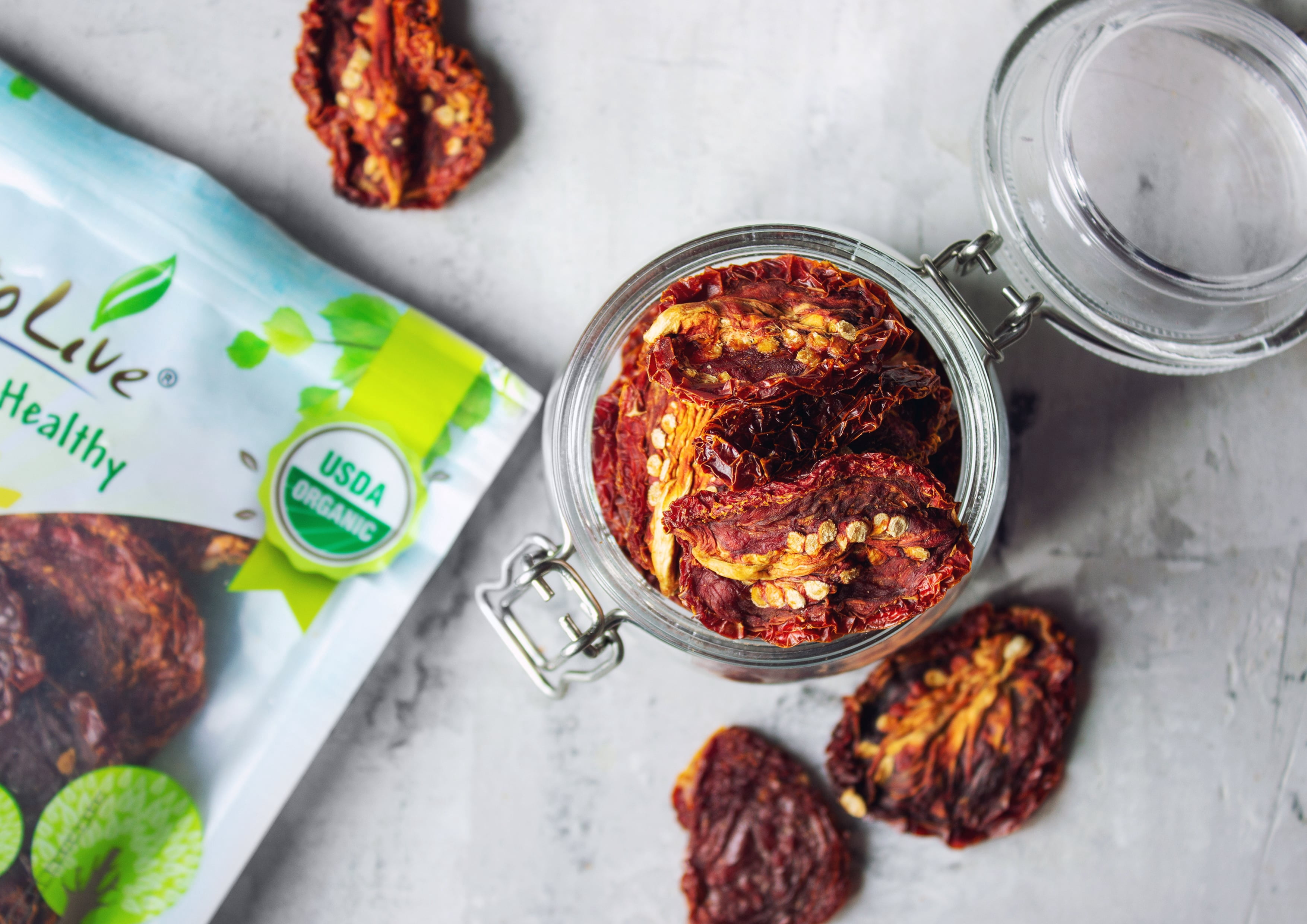 Organic Sun-Dried Tomatoes with Sea Salt, 15 Pounds — Non-GMO, Kosher, Raw, Vegan — by Food to Live