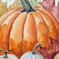 thumbnail image 6 of HAOXIT Fall Watercolor Pumpkins Thanksgiving Halloween Recipe Harvest Round Tablecloth Dining Wipeable Table Cloth Cover for Holiday Home Picnic Party Wedding Buffet Parties Camping 42-46, 6 of 8