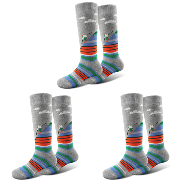 Calcetines Esquí para Clima Medias Cómodas Senderismo (gris)