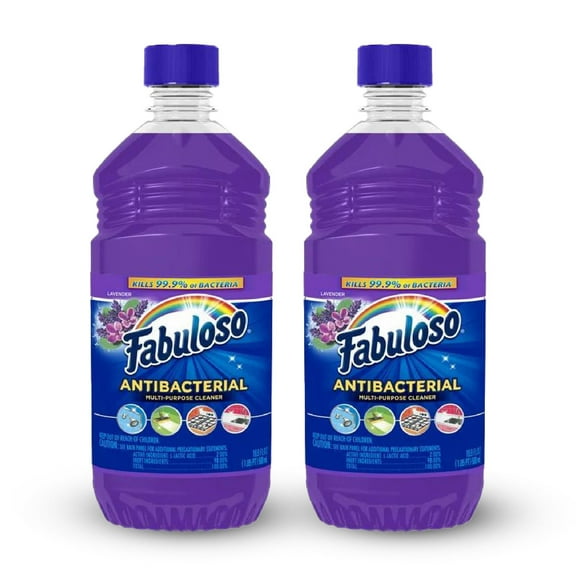 Fabuloso Antibacterial Multi-Purpose Cleaner, Lavender Scent, 16.9 oz. 2 Pack