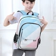 thumbnail image 6 of FORMRS Unisex School Backpack 17" Student Travel Bag with Laptop Compartment, Blue Gradient, 6 of 7