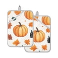 thumbnail image 7 of Yayeee Pot Holders Kitchen Heat Resistant with Pocket 7"x9.8" Cotton Oven Cooking Hot Pads, Pumpkins Patten, 7 of 7