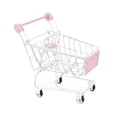 thumbnail image 3 of Carrito de compras de juguete, carrito de supermercado pequeño para niños de 3 años en adelante, juguetes de almacenamiento. Blanco, 3 of 9