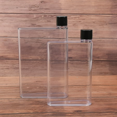 

Fashion Water Bottle Portable Clear Book Portable Paper Pad Water Bottle Flat