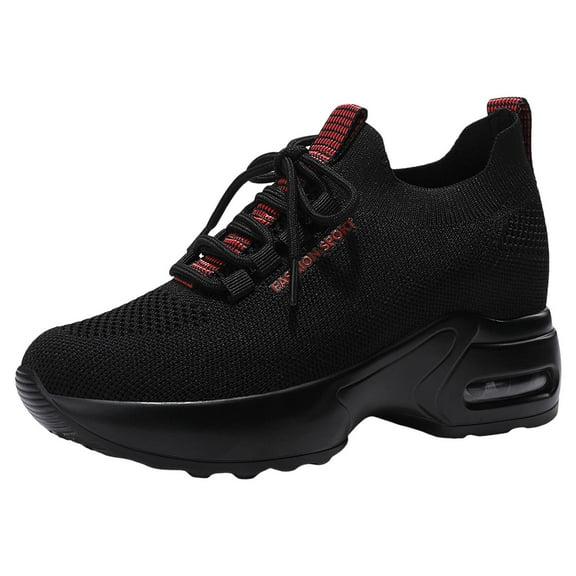 Sopiago Women's Fashion Sneakers Women's Running Shoes Comfortable Fashion Non Slip Blade Sneakers Work Tennis Walking Sport Athletic Shoes Red,38