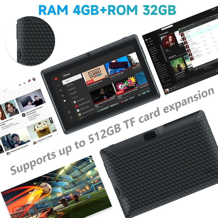 Tablet 7 Inch Android 12 Tablet PC, 32GB ROM 4GB RAM Tablets, Quad