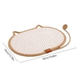 thumbnail image 6 of BZPIZ Summer Cat Dog Cooling Mat with Scratching Board Ice Silk Self Cool Pad for Small Medium Dogs & Cats, Pet Sleeping Pad for Indoor & Outdoor Floor, Car Seats, Washable & Non-Toxic Khaki, 6 of 6