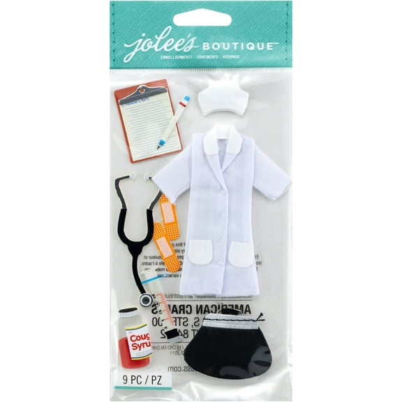 Jolee's Le Grande Dimensional Stickers-Nurse