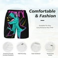 thumbnail image 5 of Balery Rex Dinosaur With Sunglasses Mens Swim Trunks Swim Shorts for Men Quick Dry Inseam Beach Shorts with Compression Liner Pocket-3X-Large, 5 of 9