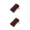 thumbnail image 2 of Qarigey Monedero de cuero para mujer, elegante, portátil, con múltiples ranuras, plegable, con cremallera de repuesto, billetera Rectangular Type1 NO1, 2 of 6