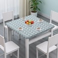 thumbnail image 3 of Blue Cartoon Unicorn Pattern Square Fitted Tablecloth with Elastic Edge,Square Table Cover,Washable Elastic Table Cover for Home Kitchen Party Decor 36"x36", 3 of 6