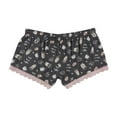 thumbnail image 2 of P.J. Salvage Womens Coffee & Croissants Pajama Shorts, Grey, Medium, 2 of 2
