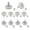 White with Nuts-10pcs, variant on Drawer Roller, 4Pcs POM Plastic Cabinet Drawer Slides Wheels Drawer Positioning Rollers Drawer Roller Slide Guides Pulleys for Furniture DIY Replacement Parts (Diameter 19mm)