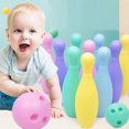 thumbnail image 4 of Kid Bowling Set Creative Funny Plastic Early Education Toy Bowling Game Set, 4 of 5
