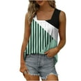 thumbnail image 5 of Womens Tank Tops Loose Fit Flowy Beach Tank Tops Sleeveless Square Neck Pleated Casual Summer Tank Shirts Blouses Tunics, 5 of 5