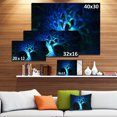 thumbnail image 2 of Designart - Arbre Psychédélique Bleu Magique - Impression sur Toile Abstraite, 2 of 2