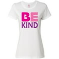 thumbnail image 3 of Inktastic Be Kind Logo in Pink and Purple Women's T-Shirt, 3 of 5