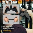 thumbnail image 2 of Home Gym Fitness Rowing T-bar V-bar Pulley Cable Machine Attachments, Bicep Curl Tricep Lat pulldown Bar Back Strength Training Handle Grips Lat Pull Down Bar Press Down Exercises, 2 of 6