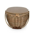 thumbnail image 4 of Picnic Time Sequoia Picnic Basket - Woven basket with Lid - Insulated Picnic Cooler, Beige, 4 of 5