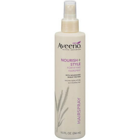 Johnson & Johnson Aveeno Active Naturals Nourish + Style Hairspray, 9 oz