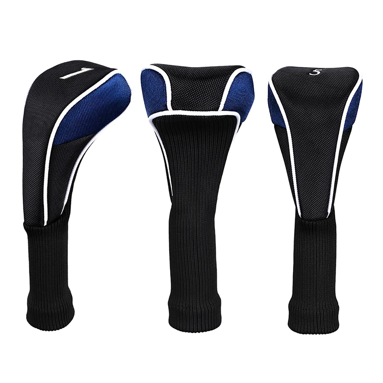Axioma 3Pcs/Set Golf Club Head Covers Driver 1 3 5 Fairway Woods Headcover High Quality Blue