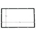 thumbnail image 3 of 1 Set Universal Car Frame 2Din Auto Radio / Player Decorative Frame Panel, 3 of 5